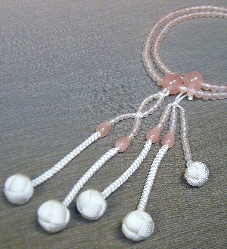 画像: 【 ローズクォーツ ◇ 共仕立 】 手組梵天房