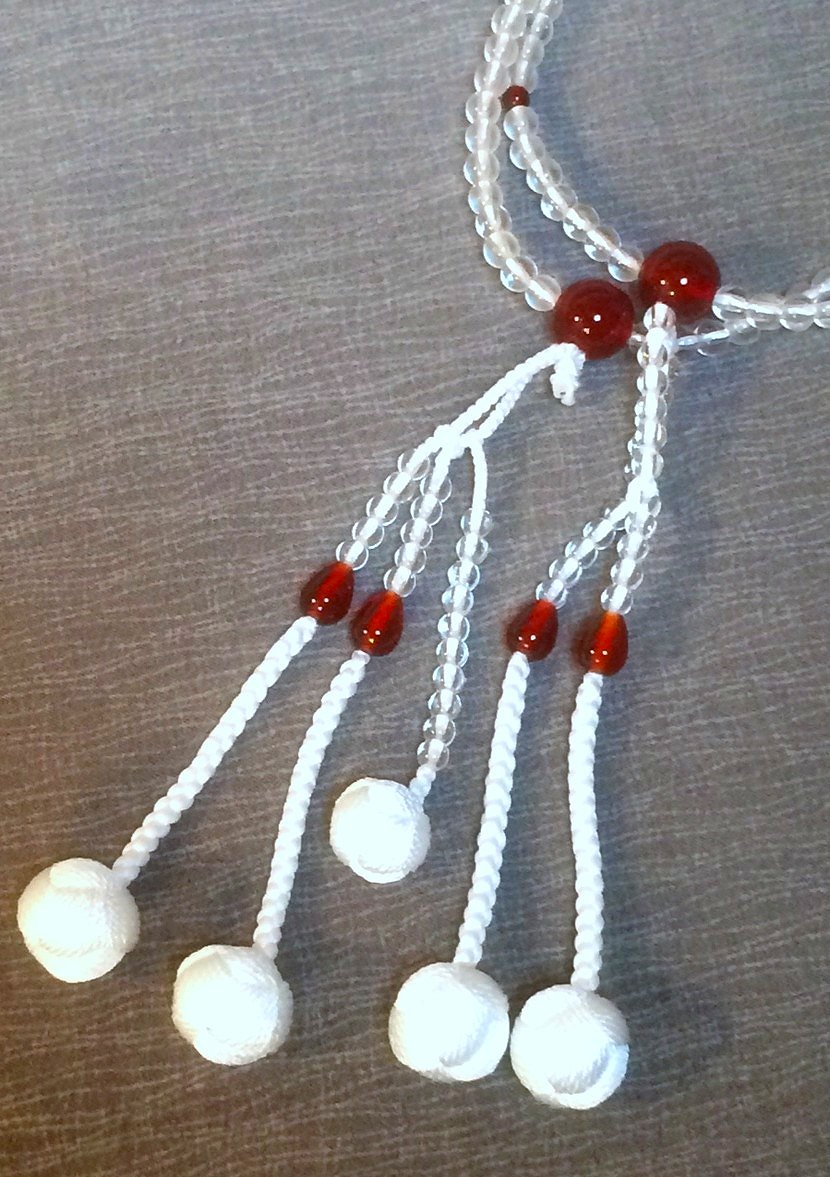 画像: 【 本水晶 ◇ 瑪瑙仕立 】 手組梵天房