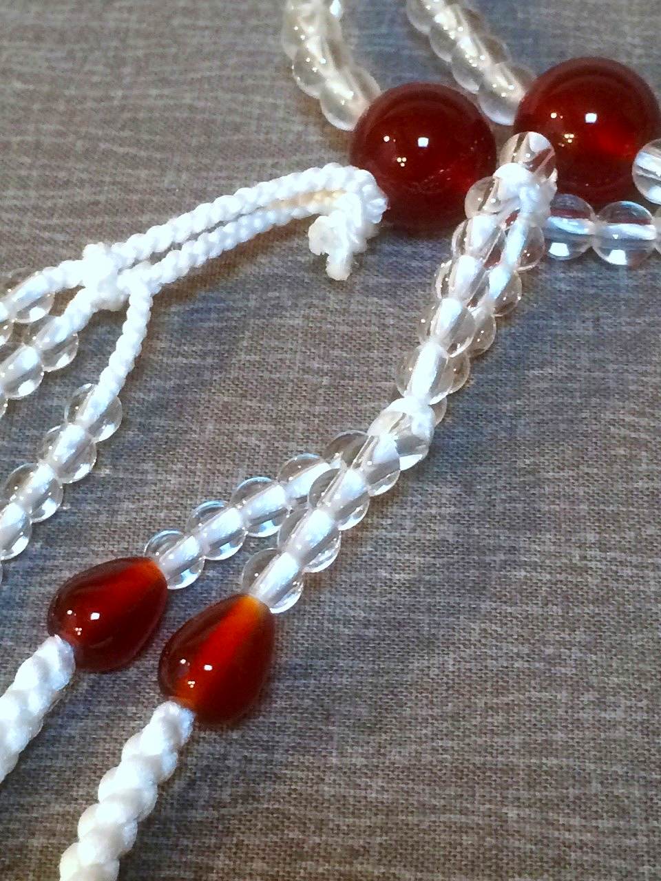 画像: 【 本水晶 ◇ 瑪瑙仕立 】 手組梵天房