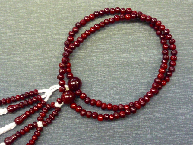 画像: 【紅梅】 綿房 ◇木製念珠