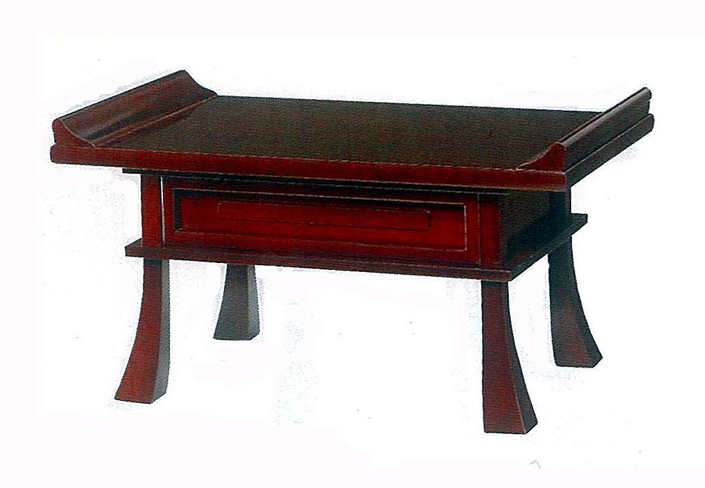 画像: Ｈ型経机 【銘木柄】 普通型４本足タイプ