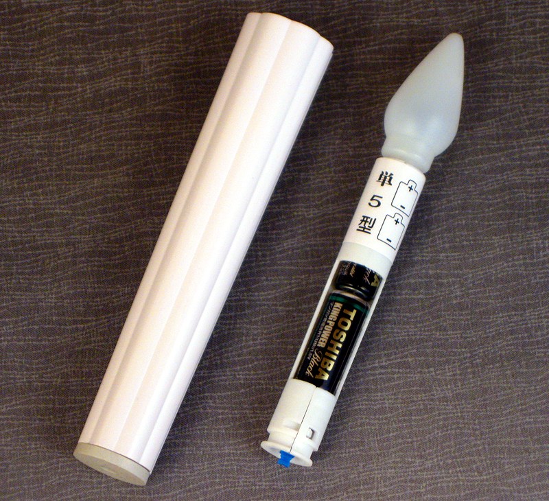 画像: 【電子灯 ：小型】 電池ロウソク ≪乾電池タイプ≫